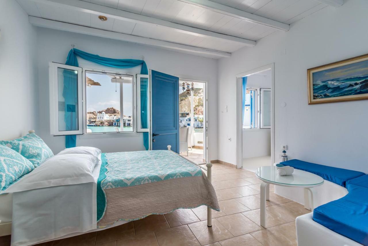 Blue Mare Apartments On The Beach Firopotamos Екстериор снимка